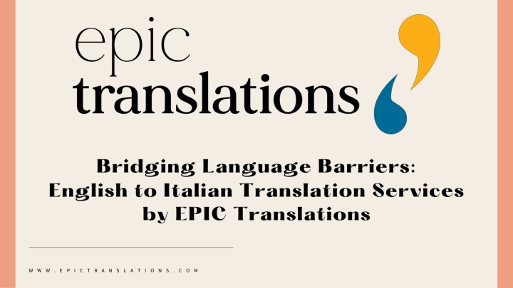 bridging language barriers english to italian