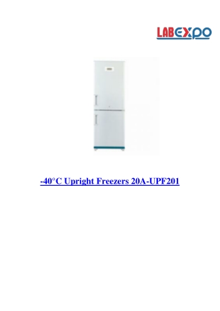 -40°C Upright Freezers 20A-UPF201