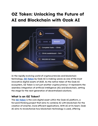 OZ Token_ Unlocking the Future of AI and Blockchain with Ozak AI