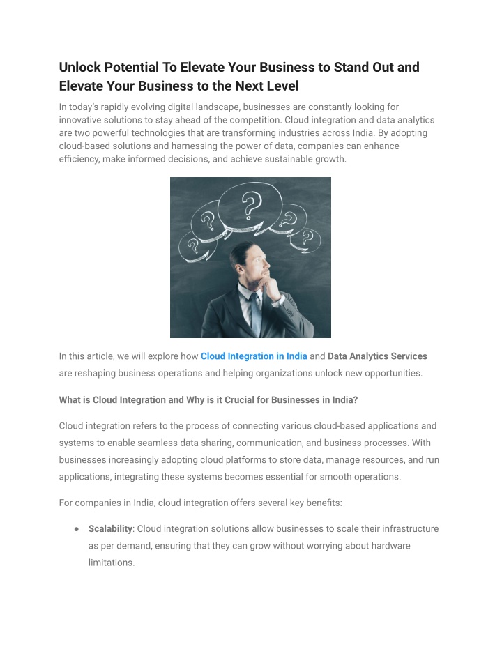 unlock potential to elevate your business