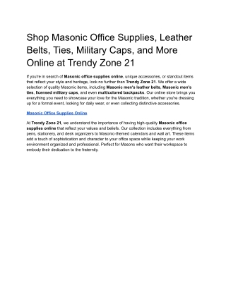 shop masonic office supplies leather belts ties