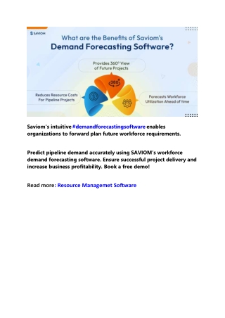 saviom s intuitive demandforecastingsoftware