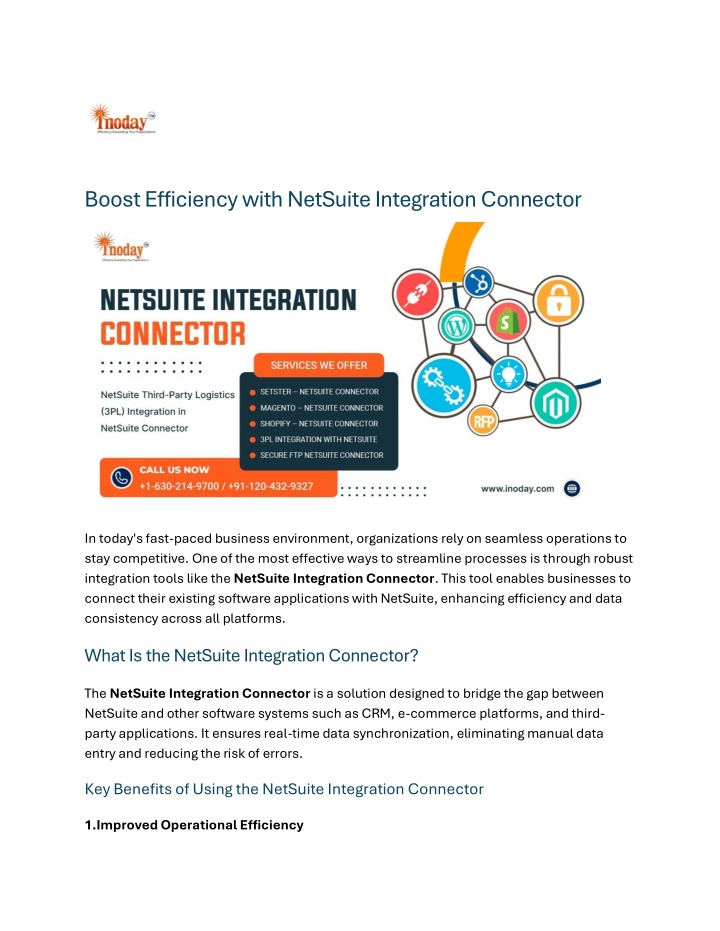 boost efficiency with netsuite integration