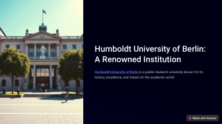 humboldt university of berlin a renowned