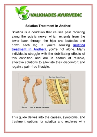 Sciatica Treatment in Andheri