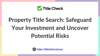 Copy of Property Title Search