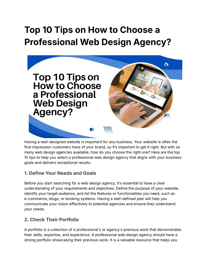 top 10 tips on how to choose a professional