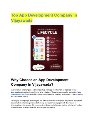 Top App Development Company in Vijayawada