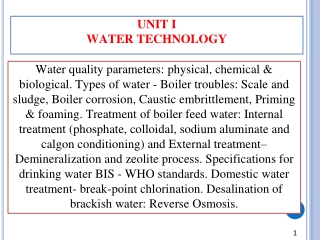 Water Technology