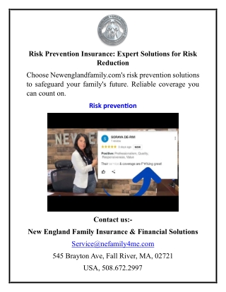 Risk Prevention Insurance Expert Solutions for Risk Reduction