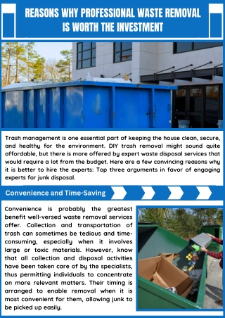 Reliable Waste Removal Services