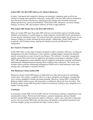 Isolate ERP (1)