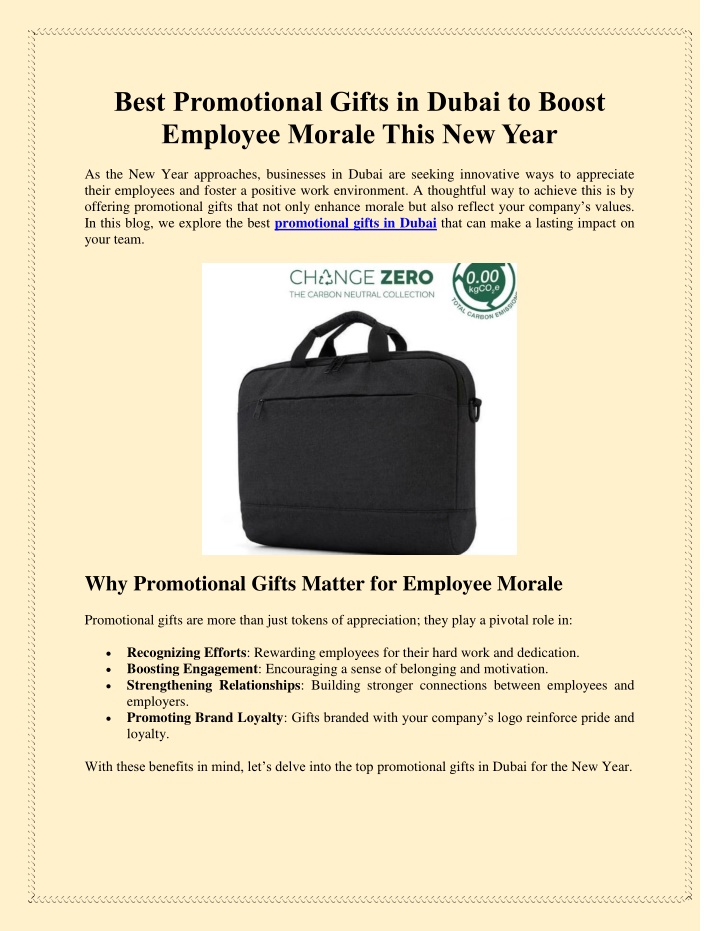 best promotional gifts in dubai to boost employee