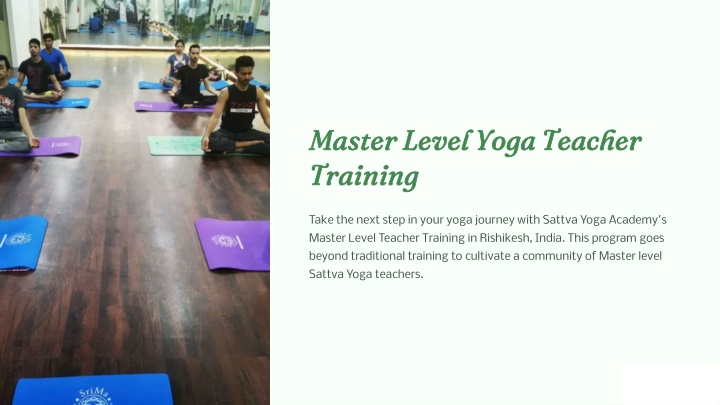 master level yoga teacher training