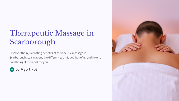 therapeutic massage in scarborough