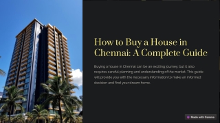 how to buy a house in chennai a complete guide