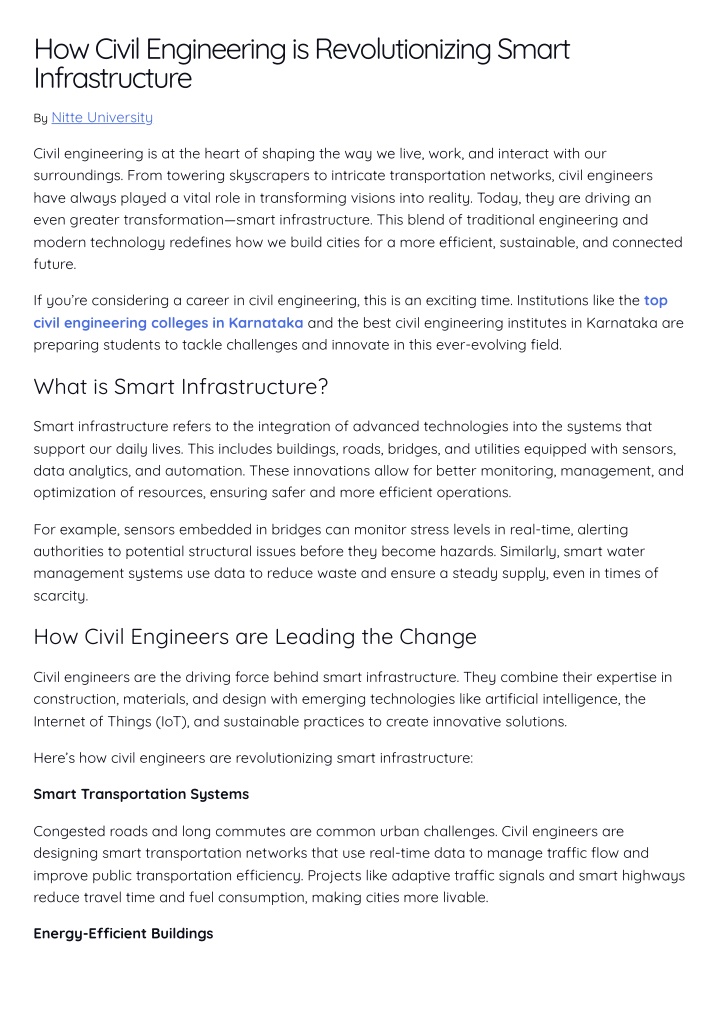 how civil engineering is revolutionizing smart