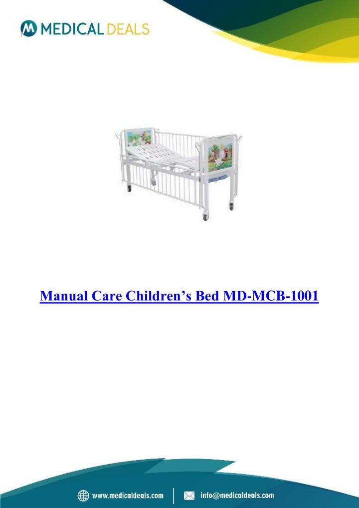 manual care children s bed md mcb 1001