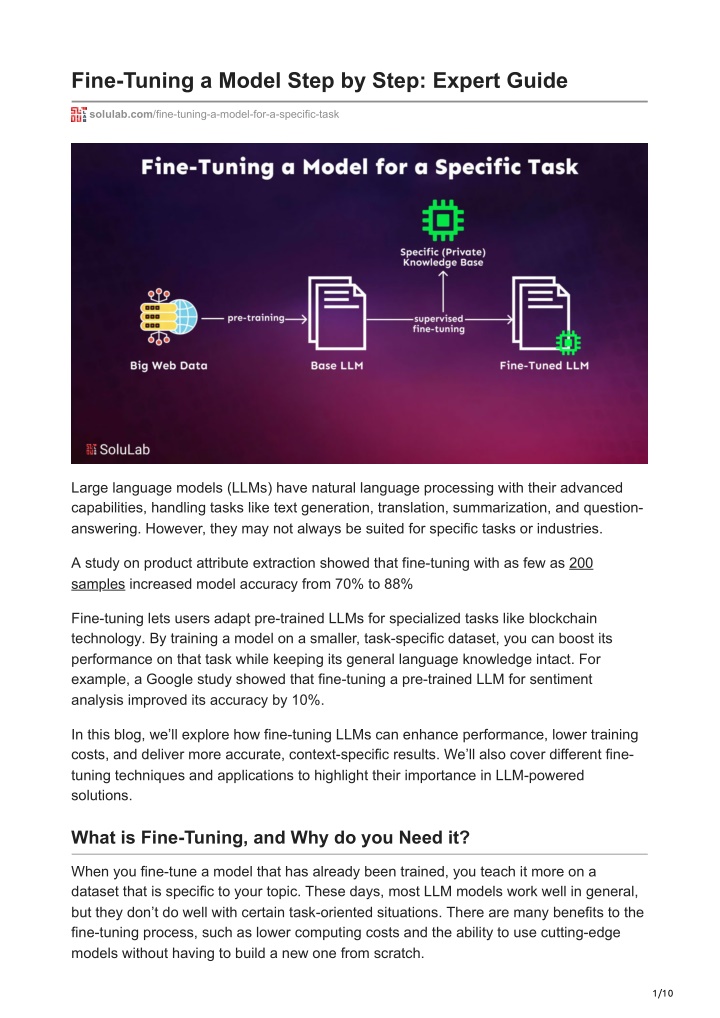 fine tuning a model step by step expert guide