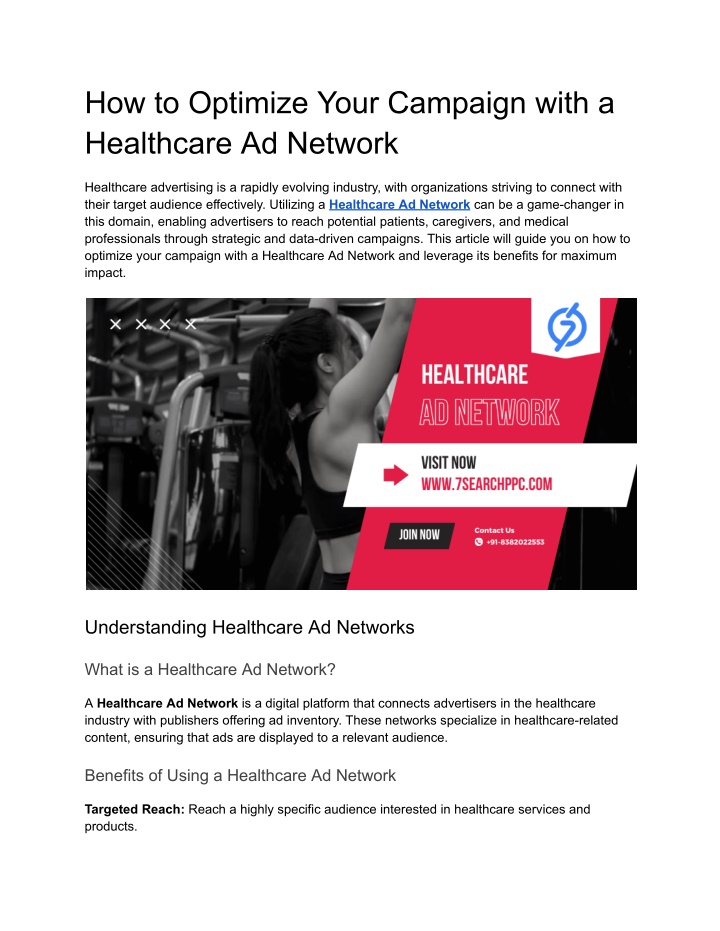 how to optimize your campaign with a healthcare