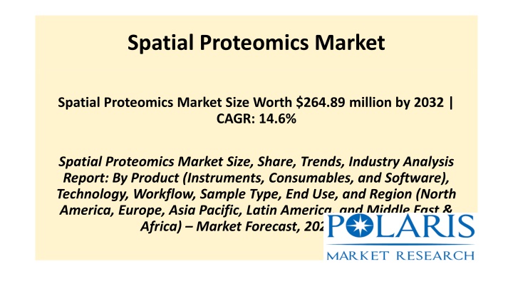 spatial proteomics market