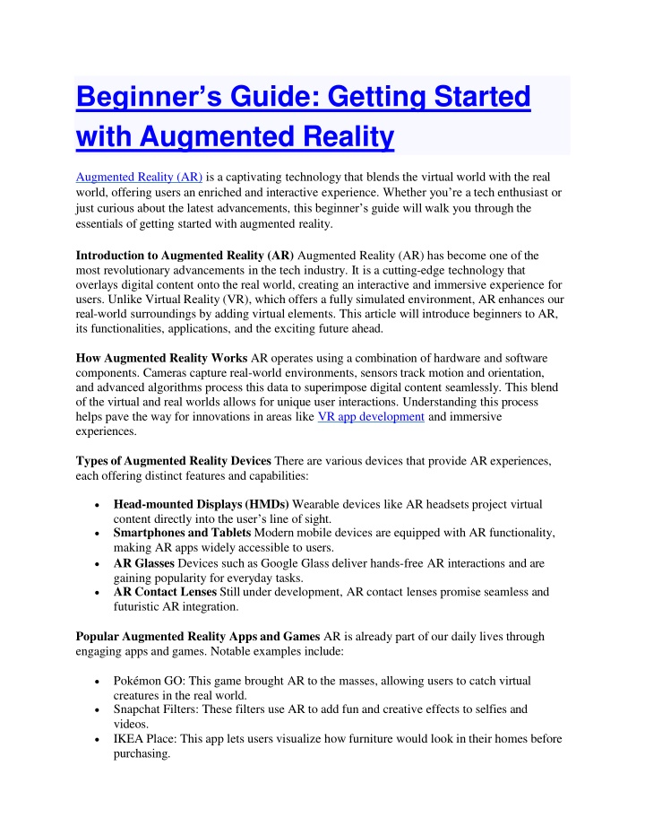 beginner s guide getting started with augmented reality