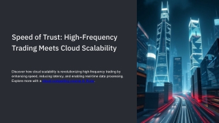 speed of trust high frequency trading meets cloud