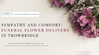 Sympathy and Comfort Funeral Flower Delivery in Trowbridge|Pulteney Bridge Flow