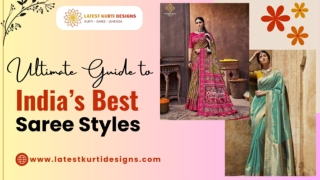 Ultimate Guide to India’s Best Saree Styles