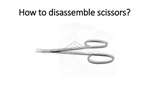 How to disassemble scissors