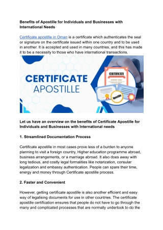 Benefits of Apostille for Individuals and Businesses with International Needs.docx