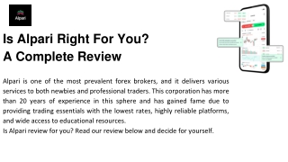 is alpari right for you a complete review