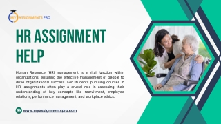 hr assignment help