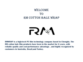 John Deere Cotton Bale Wrap - Reliable Protection by RM