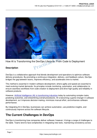 How AI is Transforming the DevOps Lifecycle_ From Code to Deployment