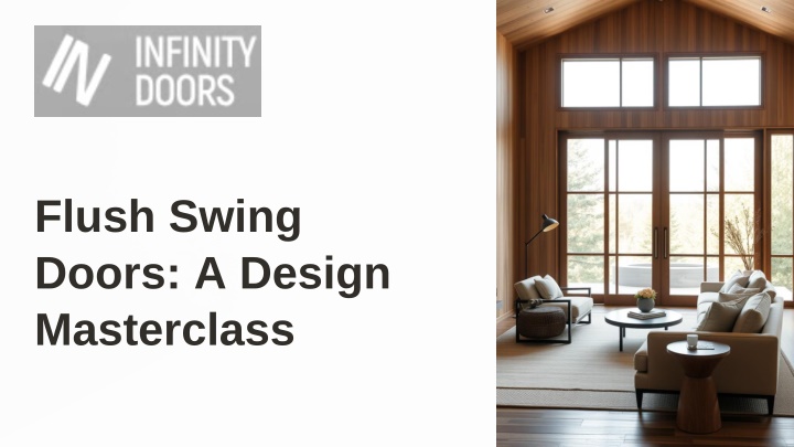 flush swing doors a design masterclass