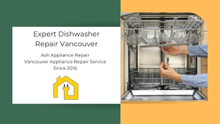 Expert Dishwasher Repair Vancouver