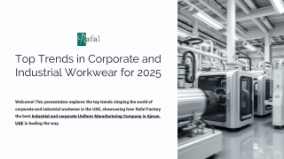 Top Trends in Corporate and Industrial Workwear for 2025 | Rafal Factory