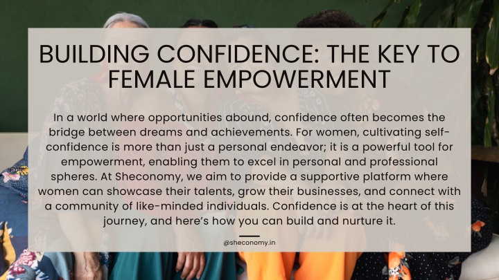 building confidence the key to female empowerment