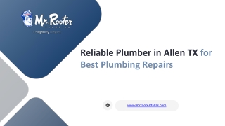 Reliable Plumber in Allen TX for Best Plumbing Repairs