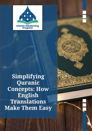 Simplifying Quranic Concepts How English Translations Make Them Easy