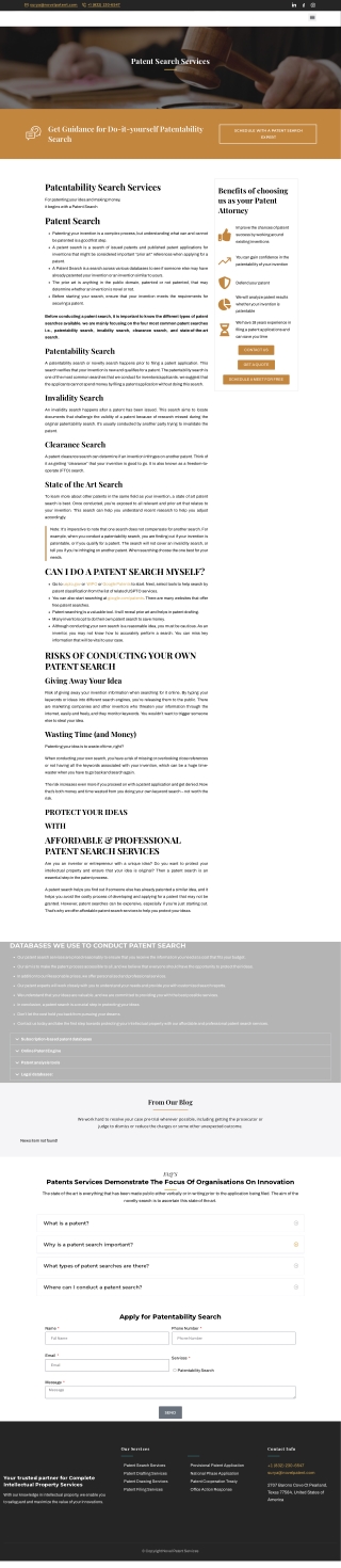 Patent Search Services in Missouri