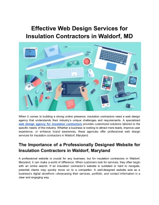 effective web design services for insulation