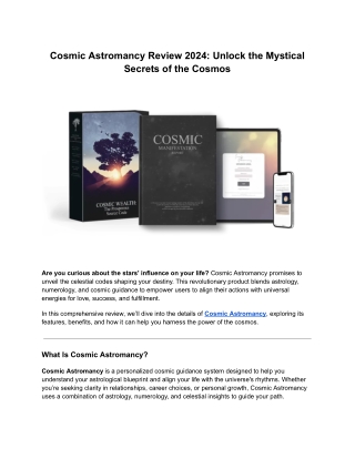 cosmic astromancy review 2024 unlock the mystical