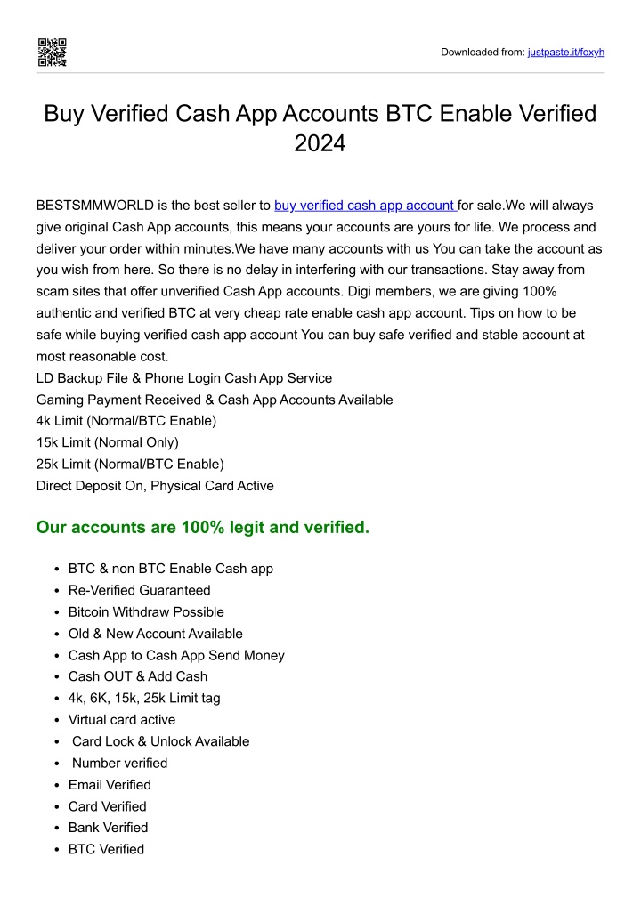 PPT - How to Buy Verified Cash App Accounts in 2025 PowerPoint ...