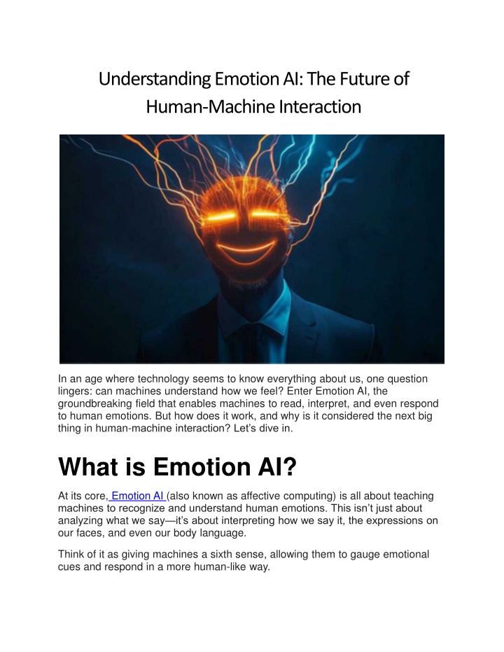 understanding emotion ai the future of human