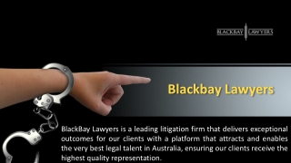 Commercial Litigation Lawyers Sydney - Blackbay Lawyers