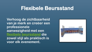 flexibele beursstand