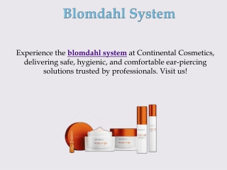 Blomdahl System