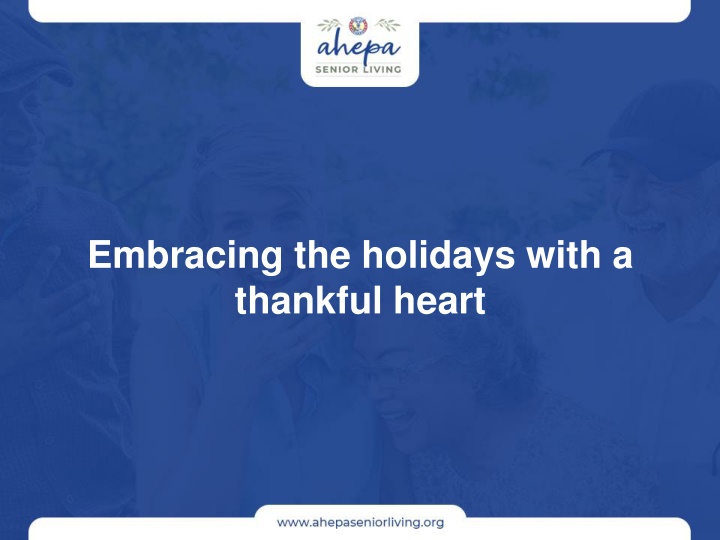 embracing the holidays with a thankful heart